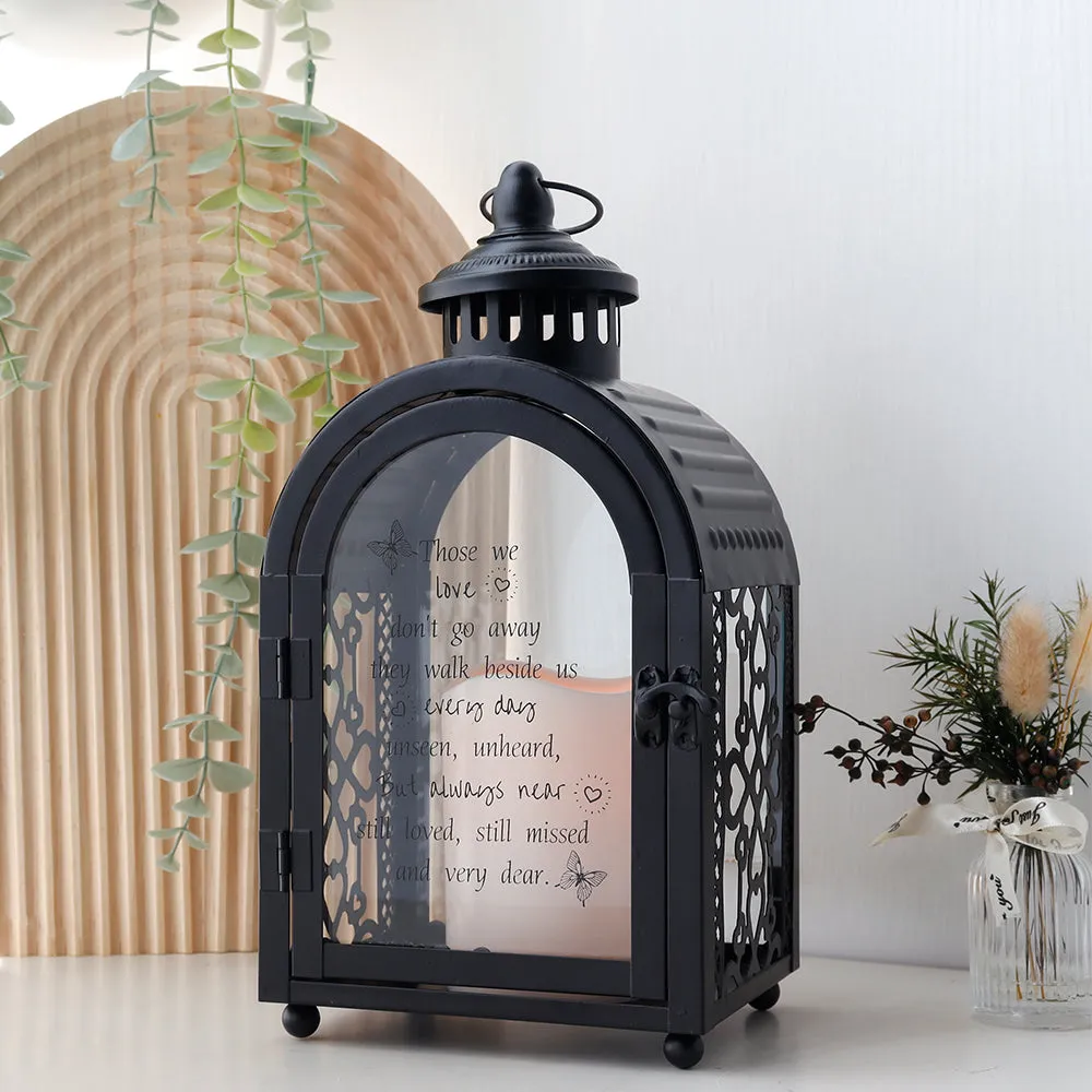 11''High Remembrance Lantern with Memorial Poem Bereavement Sympathy Gift Memorial Lantern