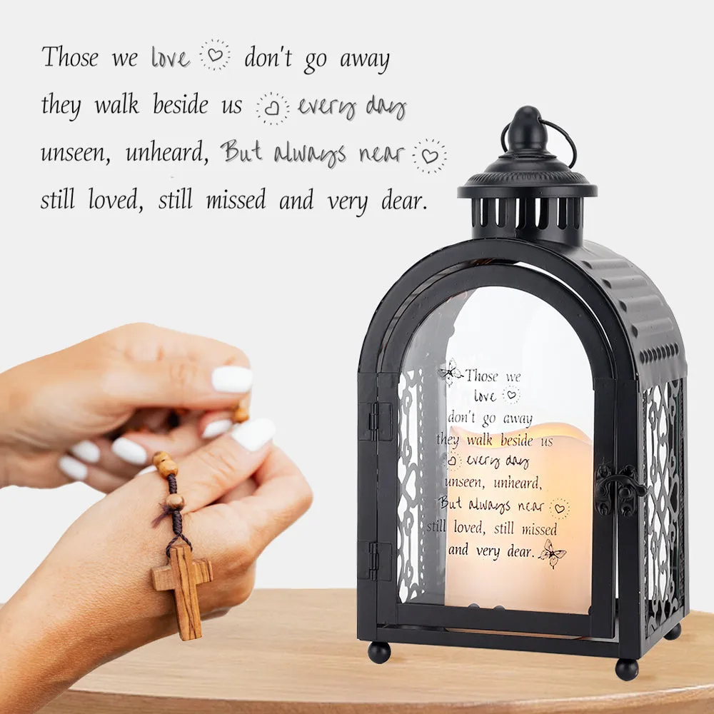 11''High Remembrance Lantern with Memorial Poem Bereavement Sympathy Gift Memorial Lantern