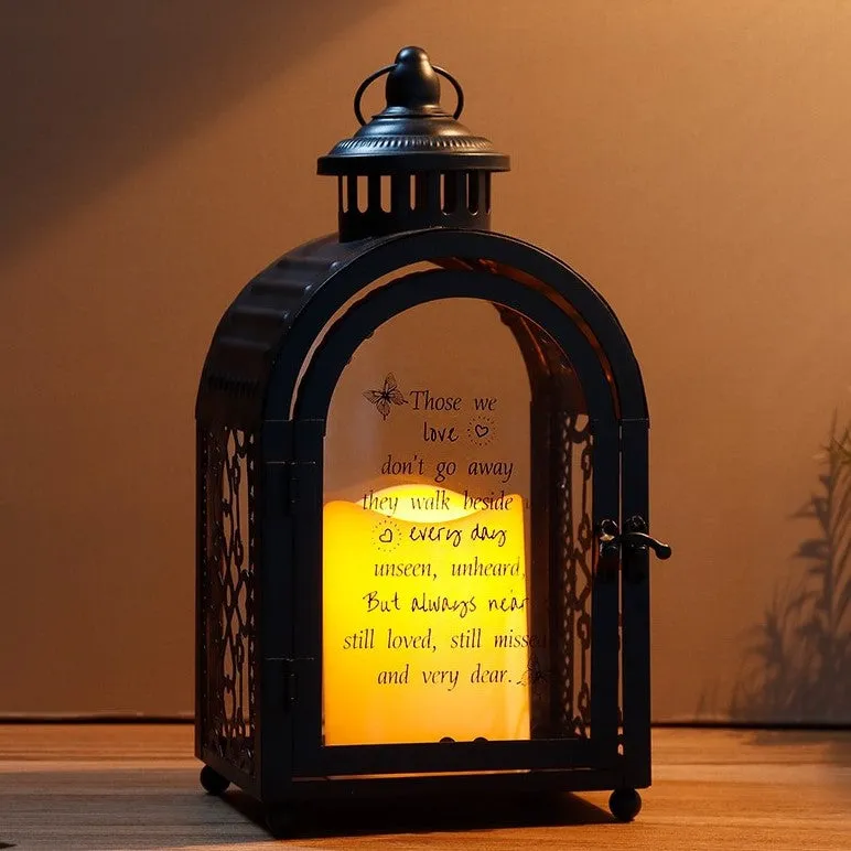 11''High Remembrance Lantern with Memorial Poem Bereavement Sympathy Gift Memorial Lantern