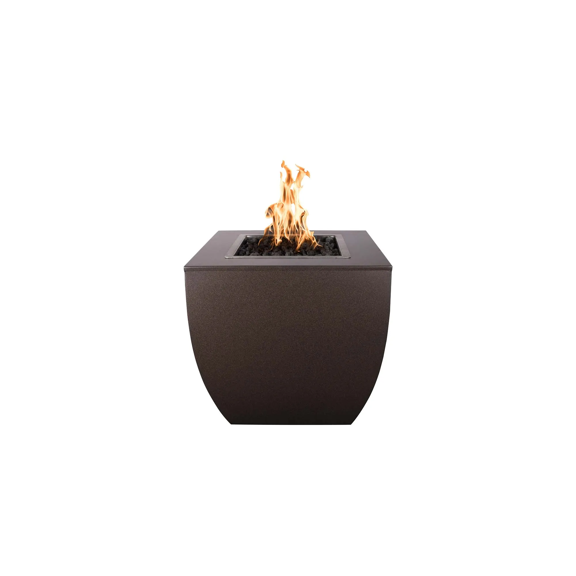 30" Square Avalon Fire Pit - Copper - Match Lit - Natural Gas