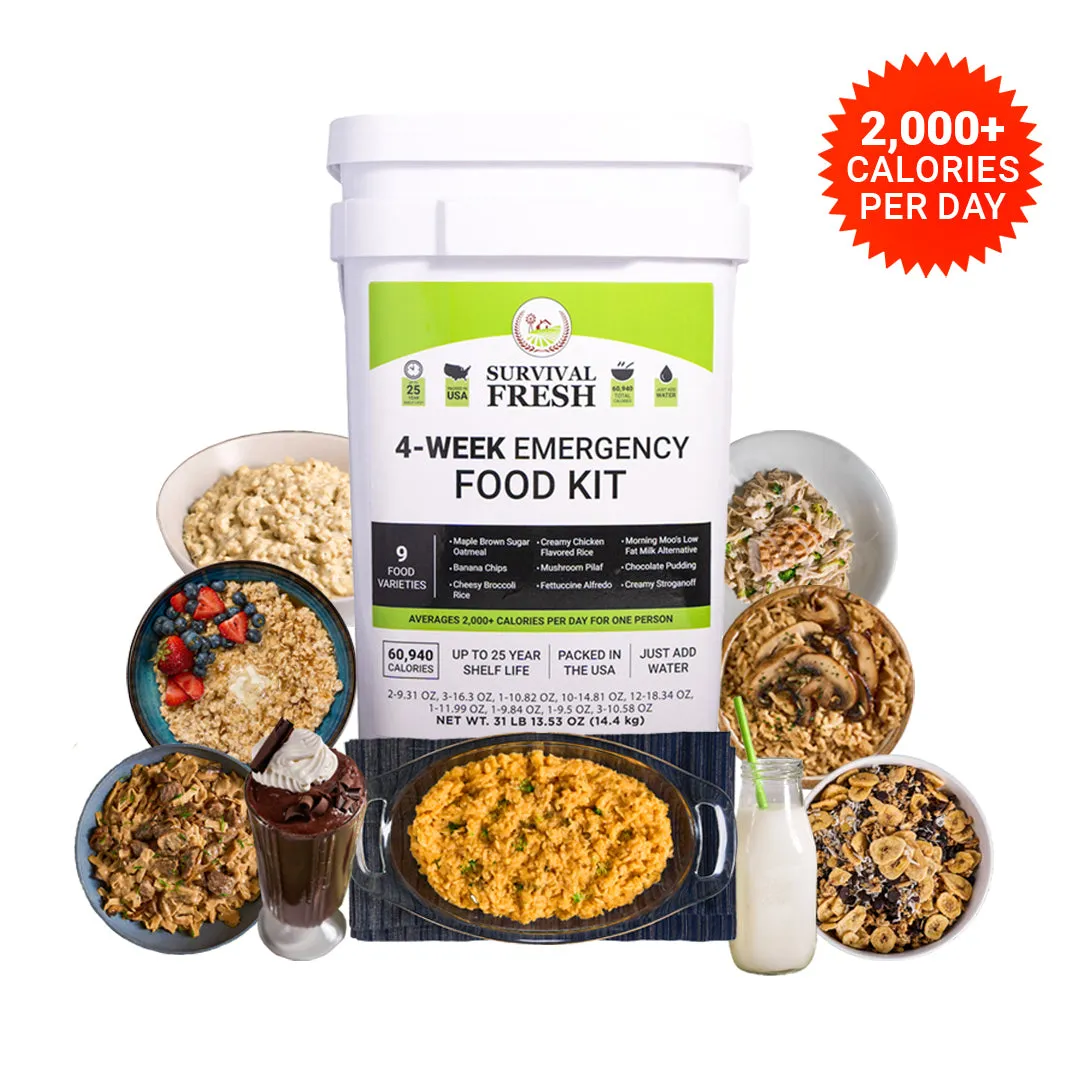 4 Week Emergency Food Kit by Survival Fresh