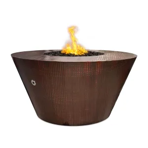 48" Round Martillo Fire Pit - Copper - Match Lit - Natural Gas