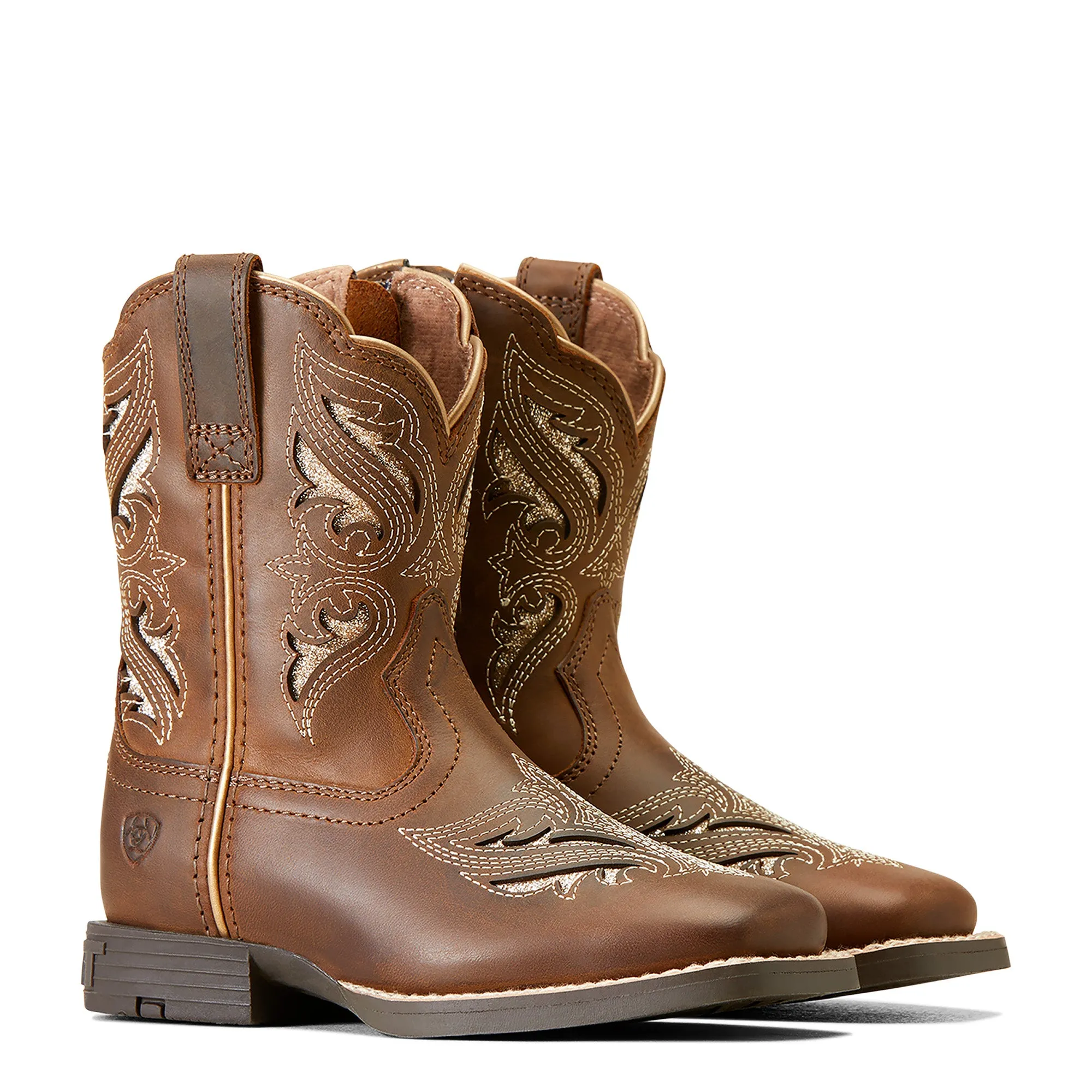 Ariat Children Girl's Round Up Bliss Sassy Brown Western Boot 10046883