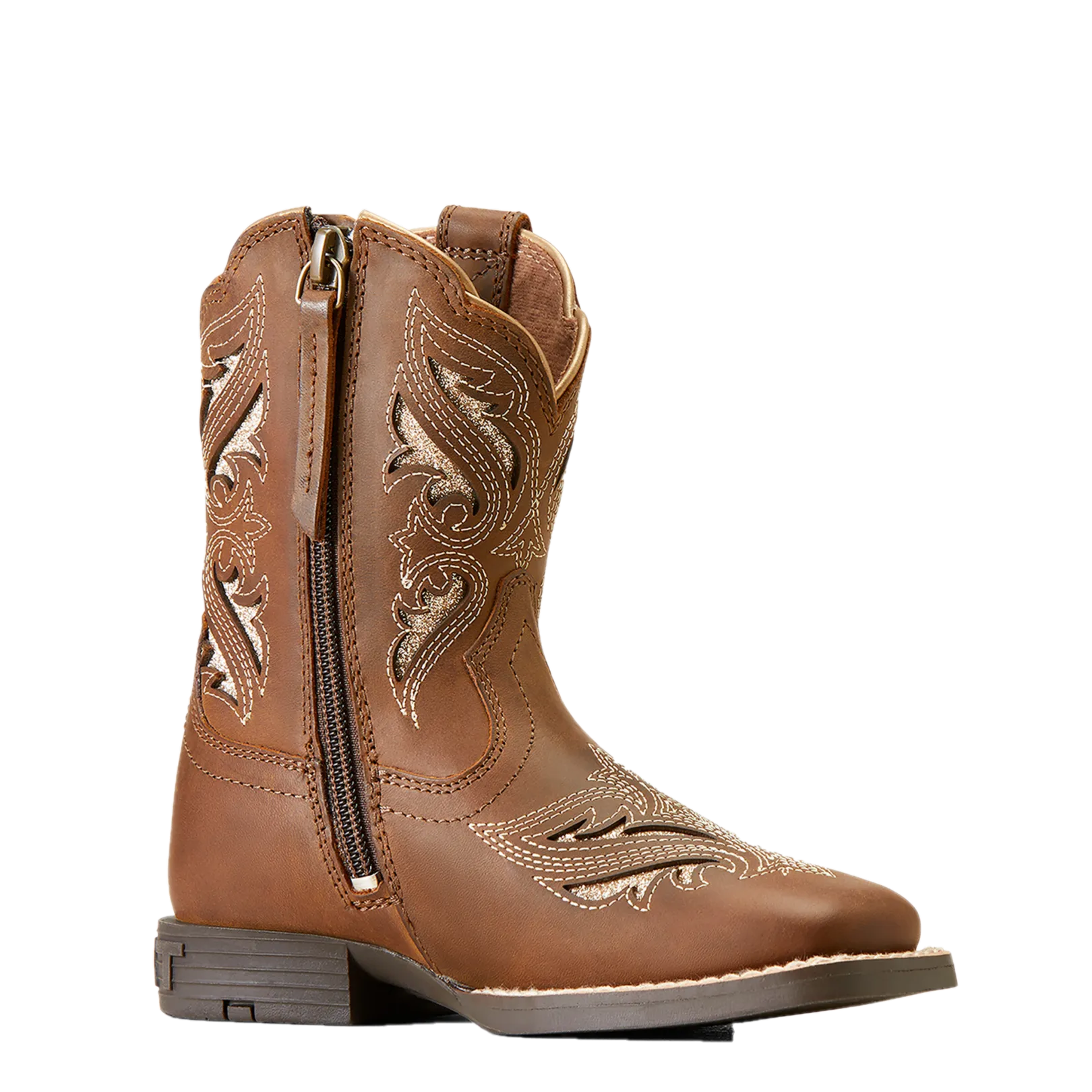 Ariat Children Girl's Round Up Bliss Sassy Brown Western Boot 10046883