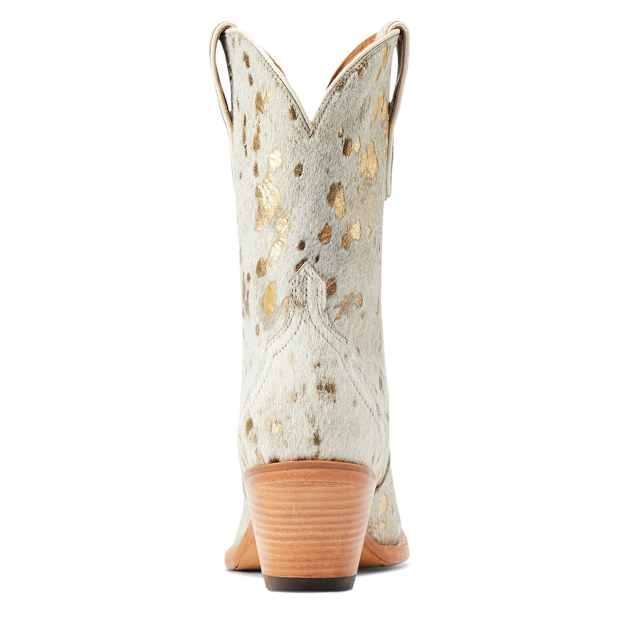 Ariat Ladies Bandida White Metallic Hair On Western Boots 10044392