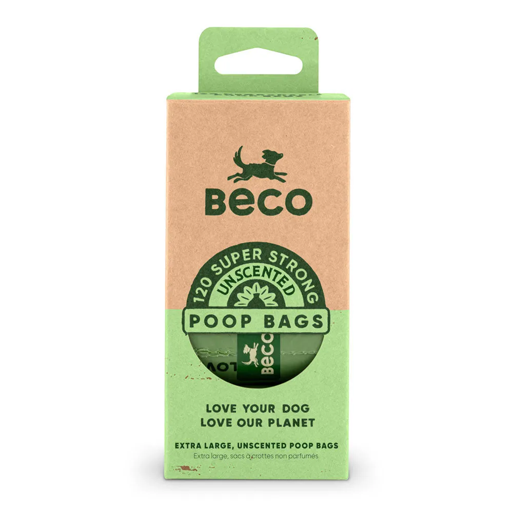 Beco Super Strong Unscented Dog Poop Bags 120pk