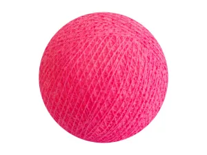 Bindi Cotton Ball Lantern Bright Pink