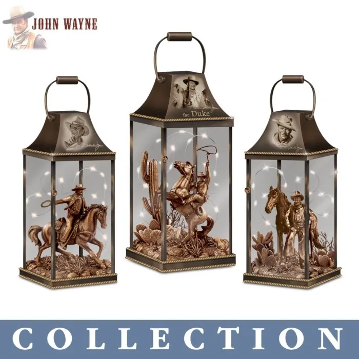 Bradford Exchange John Wayne Hollywood Luminary Lantern - Justice Personified #3