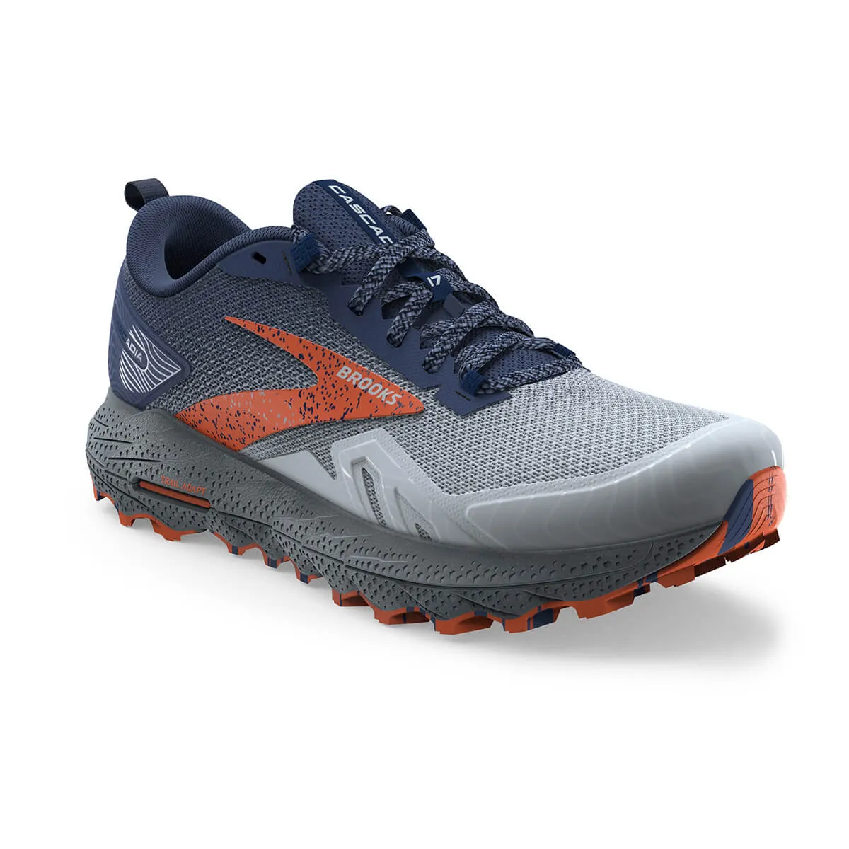 Brooks Cascadia 17 Mens | Blue/navy/firecracker