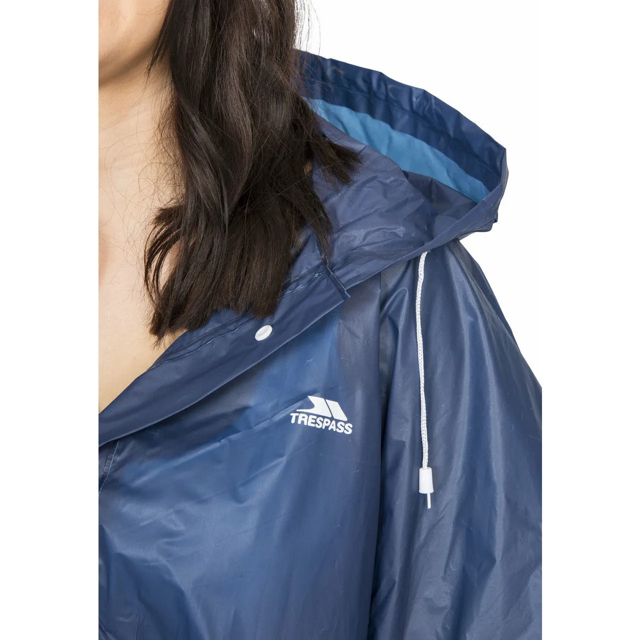 Canopy Unisex Blue Packaway Poncho