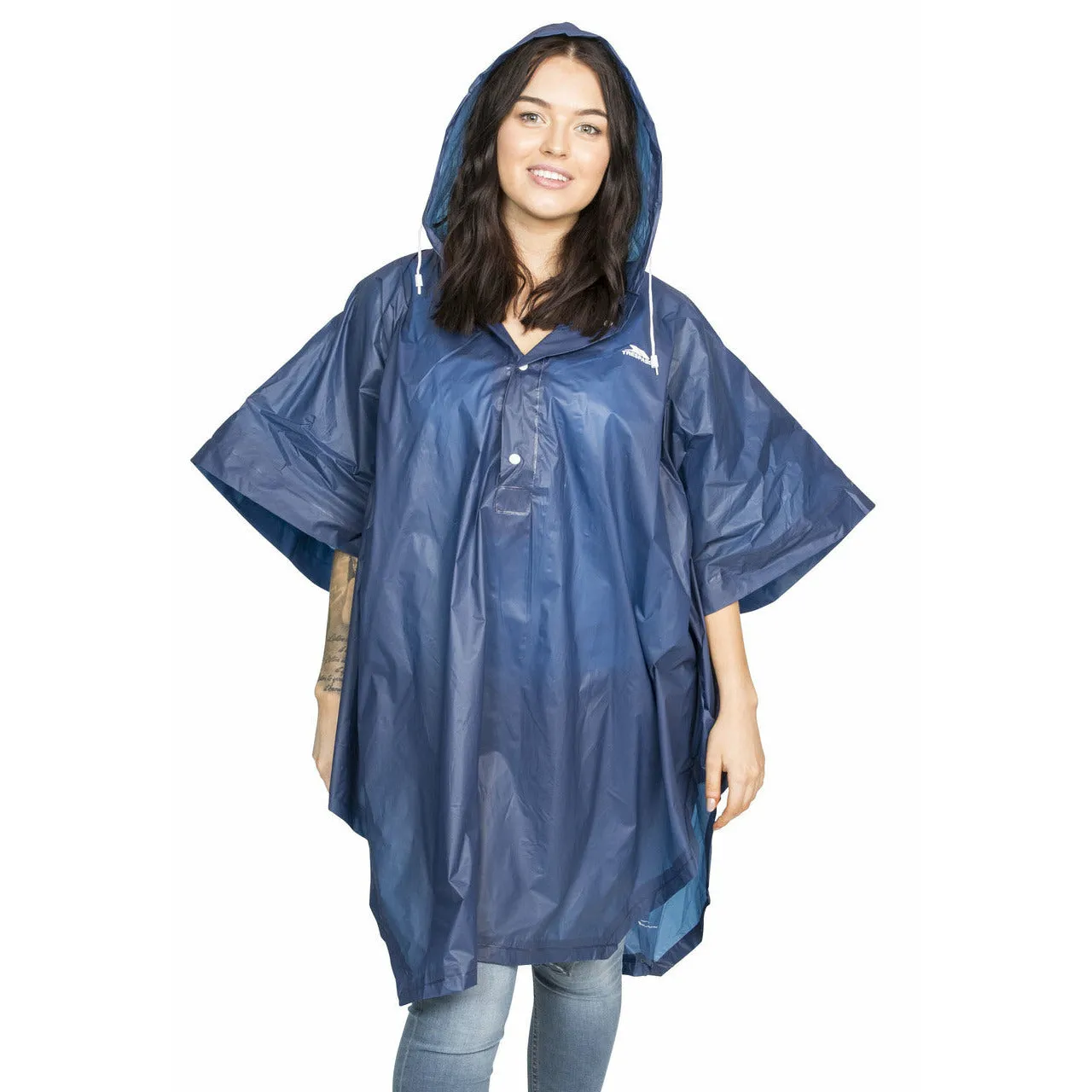 Canopy Unisex Blue Packaway Poncho