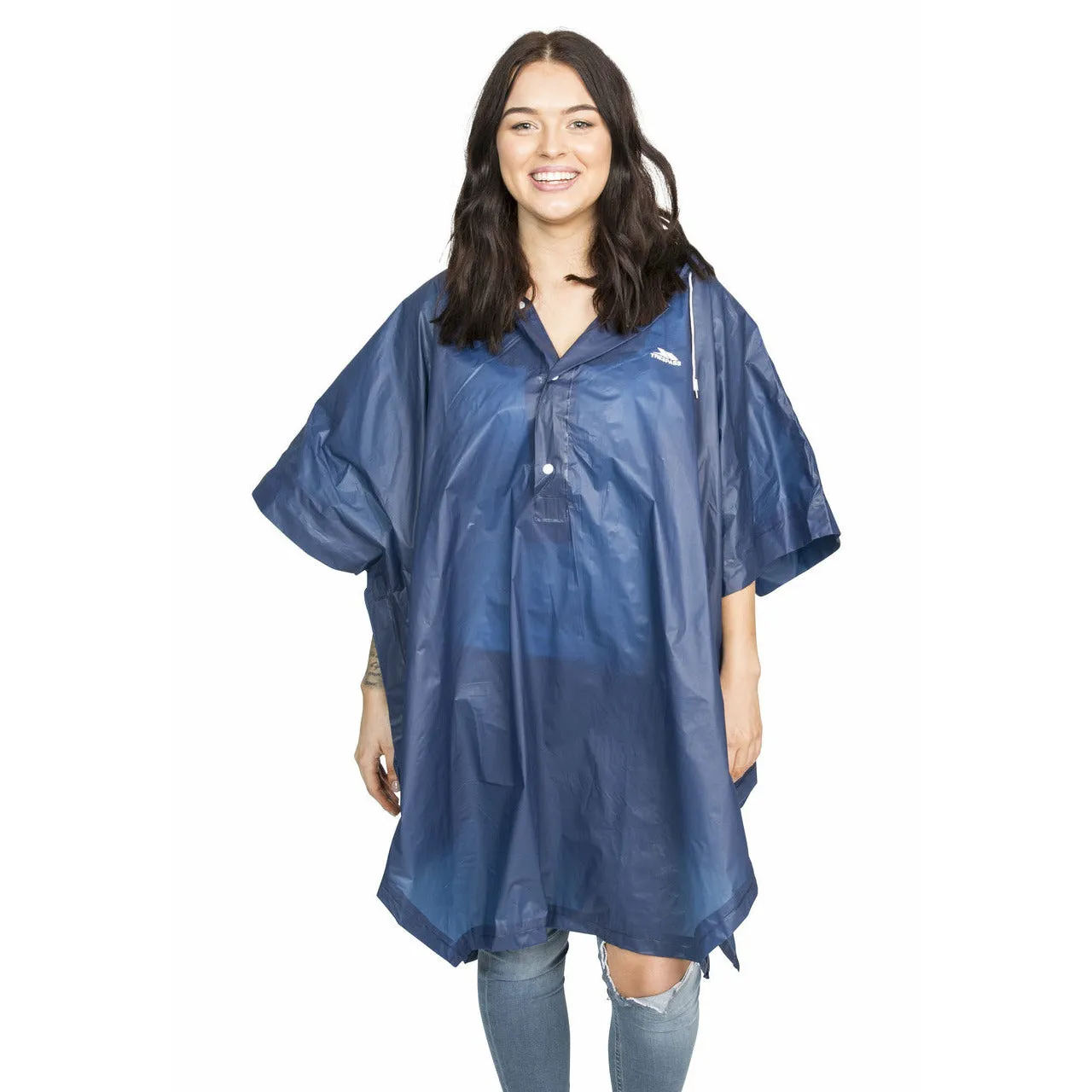 Canopy Unisex Blue Packaway Poncho