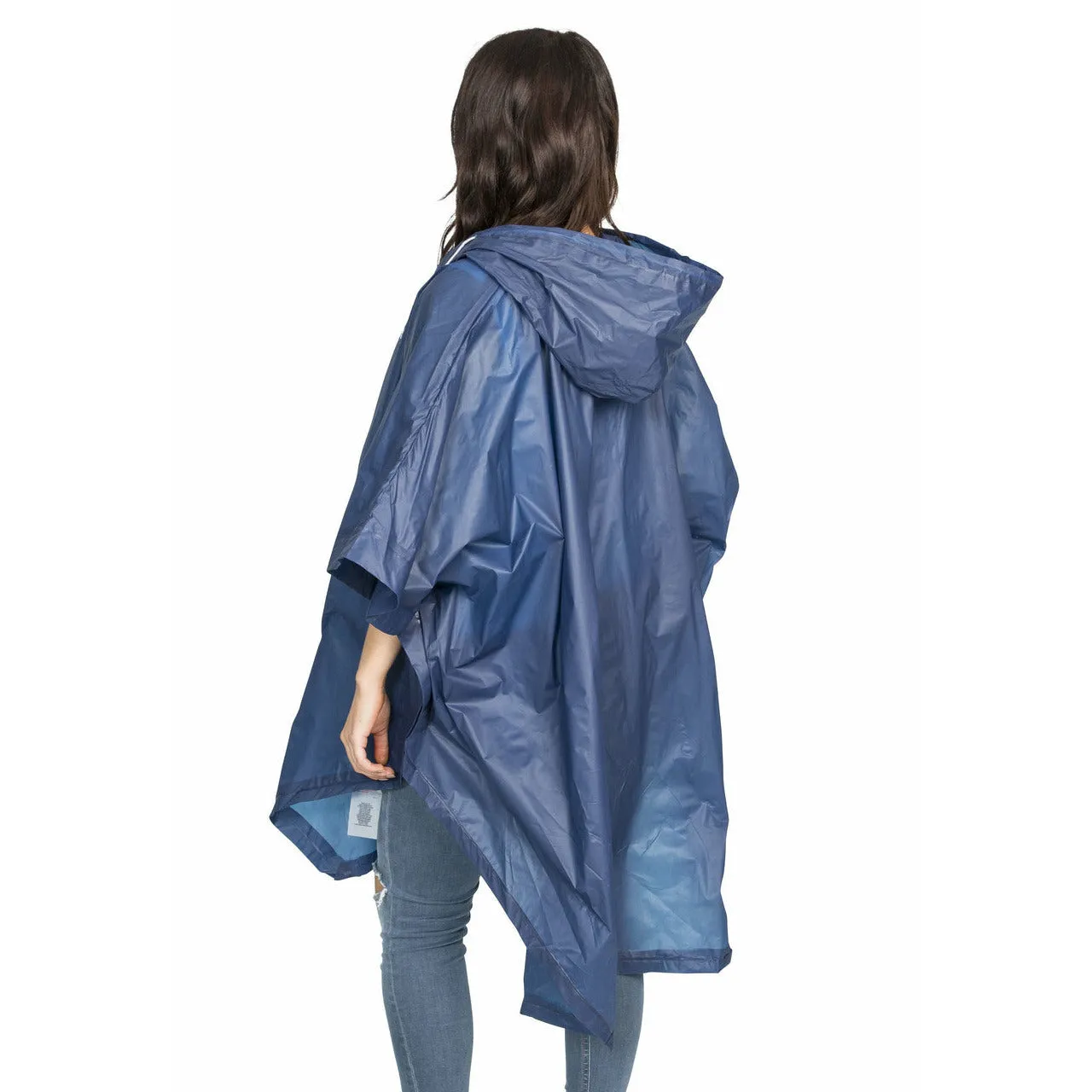 Canopy Unisex Blue Packaway Poncho