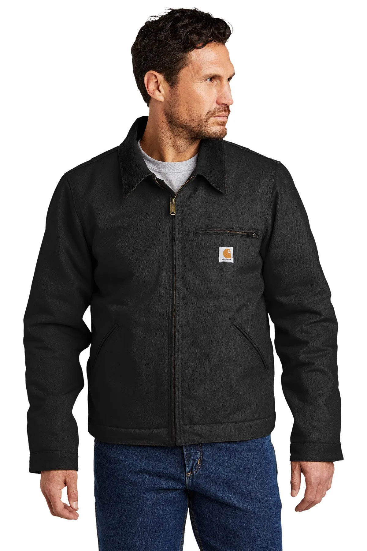 Carhartt Duck Detroit Branded Jackets, Black