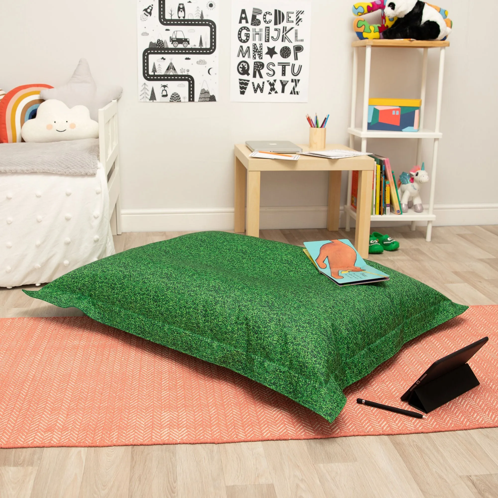 Children's Grass Floor Cushion Bean Bag