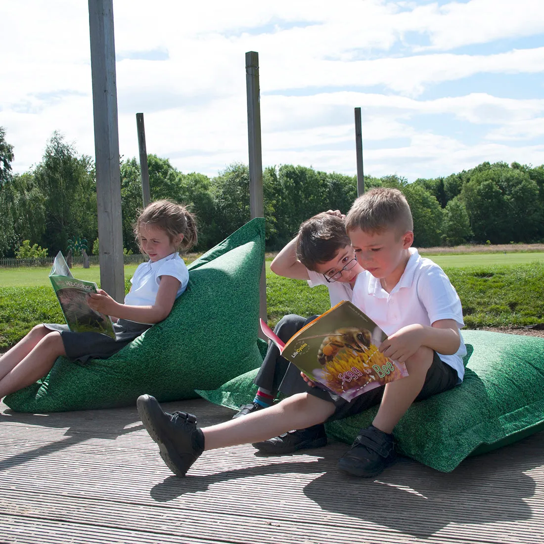 Children's Grass Floor Cushion Bean Bag