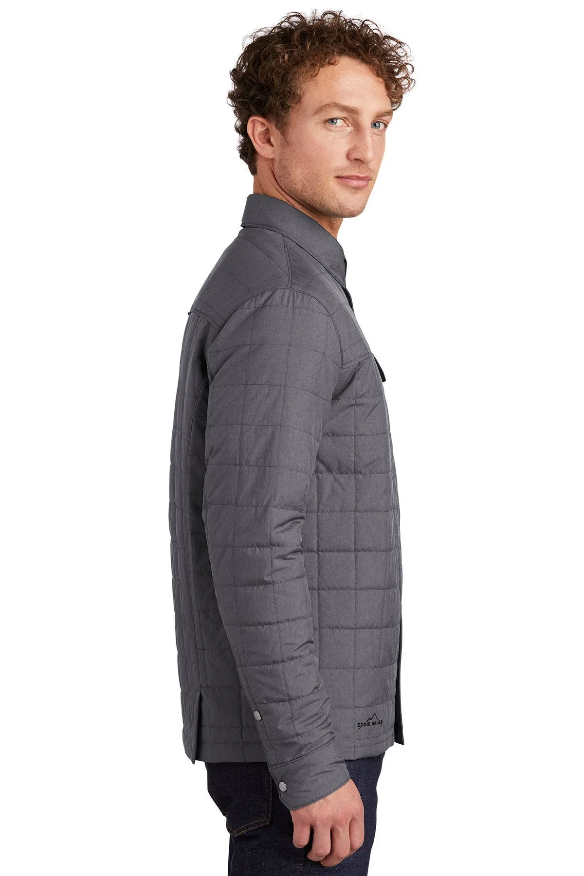 Eddie Bauer Branded Shirt Jackets, Charcoal Grey Heather