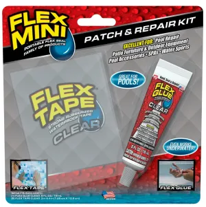 Flex Seal POOLKITMINI Patch and Repair Kit, Clear, 3-Piece :CD: QUANTITY: 12