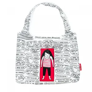 Gemma Correll-Themed Yoga Relaxation Shopping Bag: Thoughtful Designs