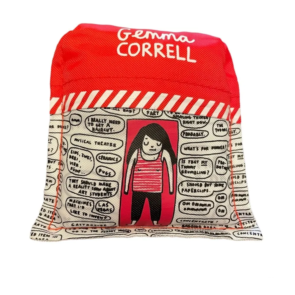 Gemma Correll-Themed Yoga Relaxation Shopping Bag: Thoughtful Designs