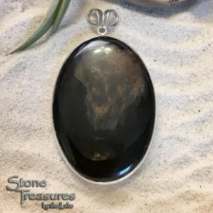 Glass Buttes Fire Pit Obsidian Pendant