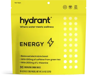 Hydrant ENERGY | Rapid Hydration Mix with Caffeine and L-Theanine