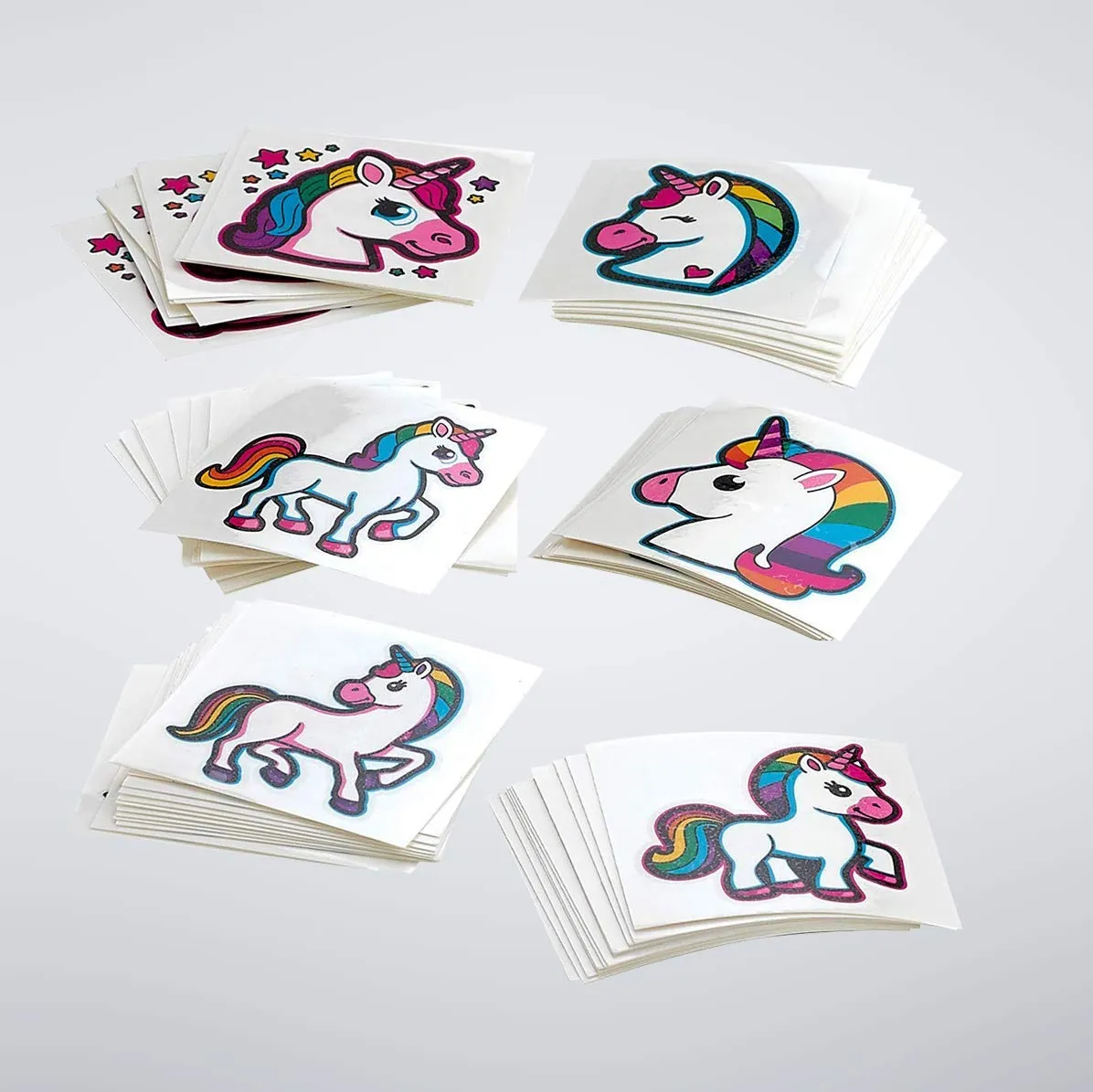 Kicko Unicorn Tattoos - 72 Pack - 2 Inch - for Kids, Party Favors, Stocking Stuffers