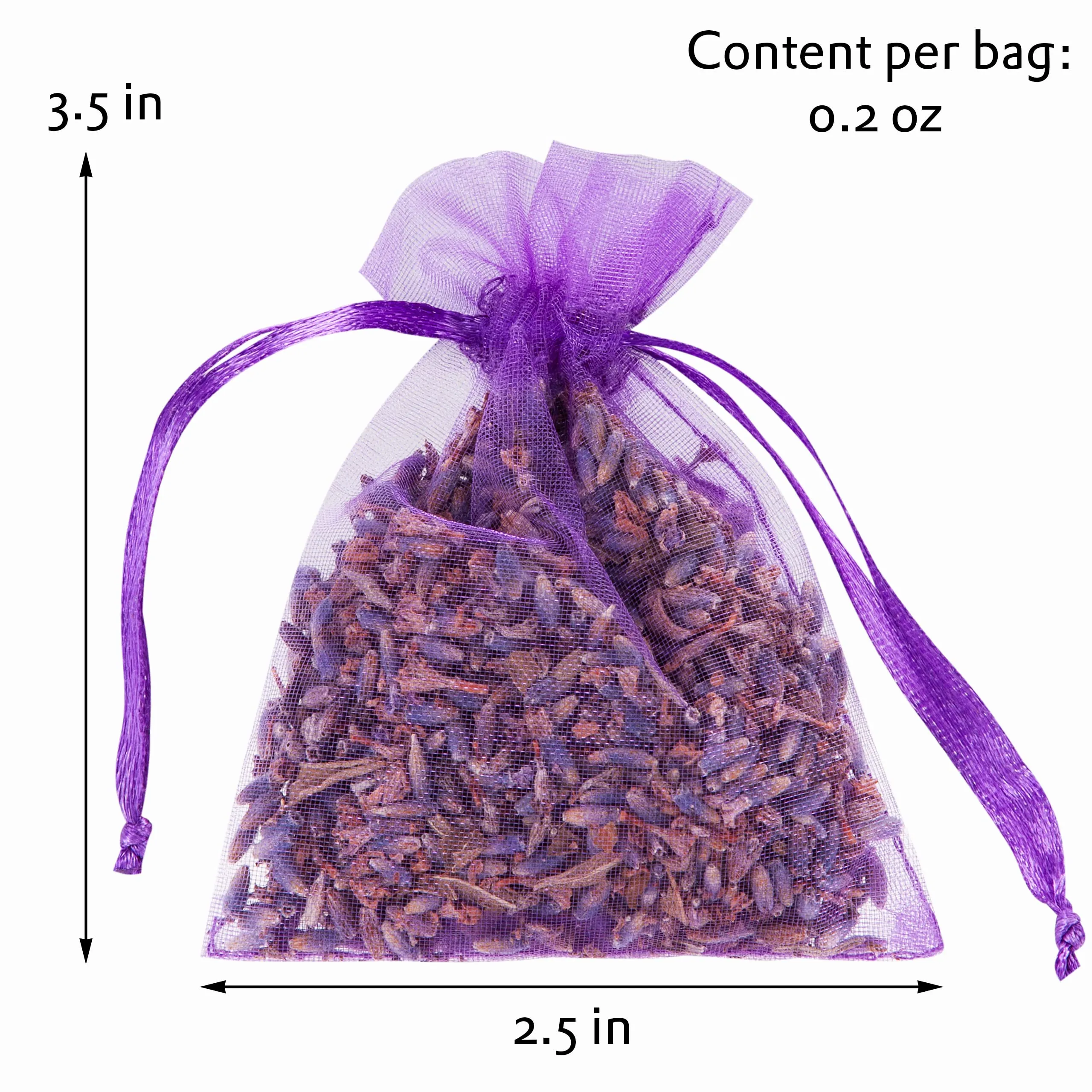 LAVODIA Lavender Bags: 20 Premium Lavender Sachets with Natural, Dried Lavender Flowers