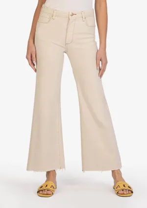 Meg High Rise Wide Leg Jeans - Ecru