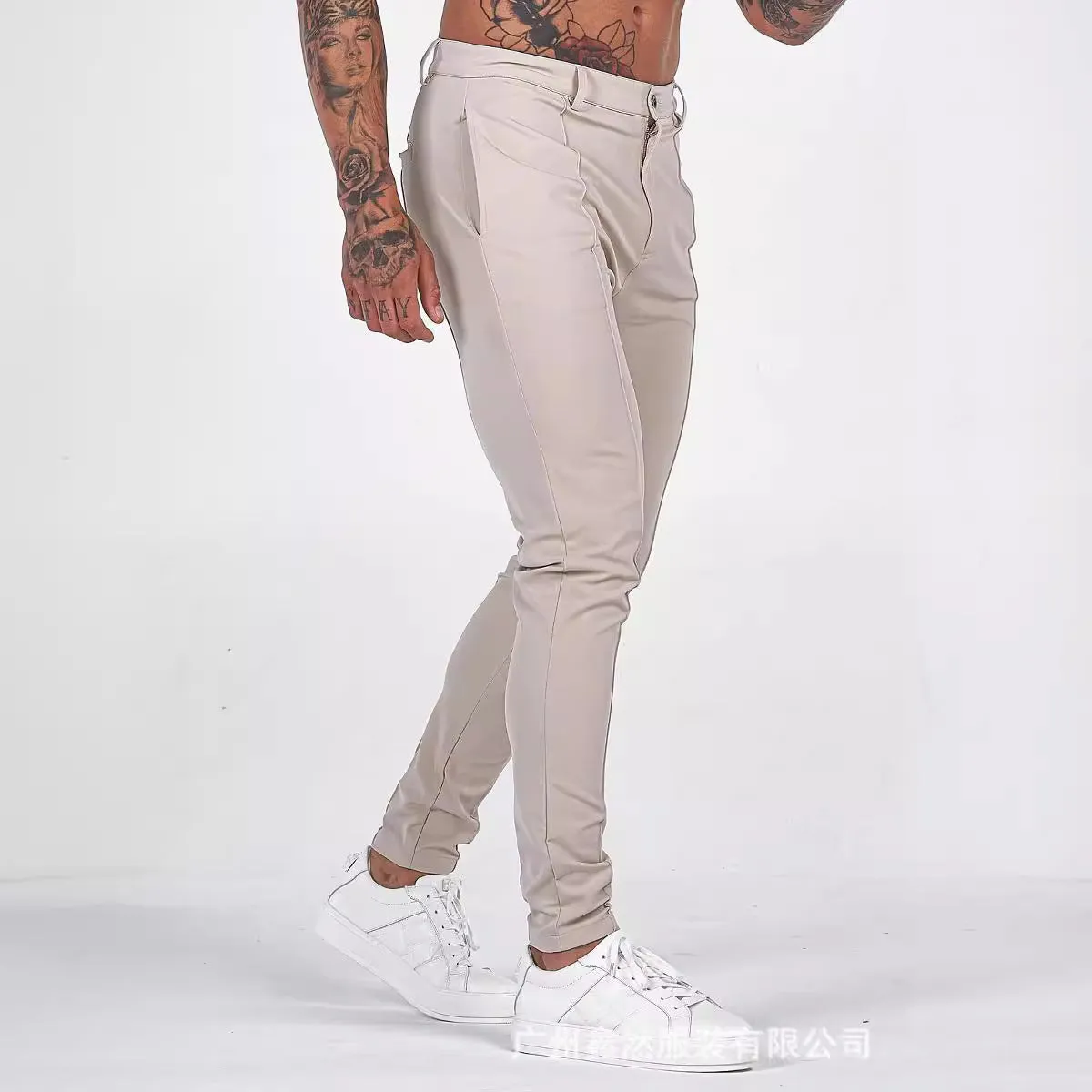 OUTDOOR SLIM FIT PURE COTTON LONG PANTS STRAIGHT LEG SPORTS PANTS