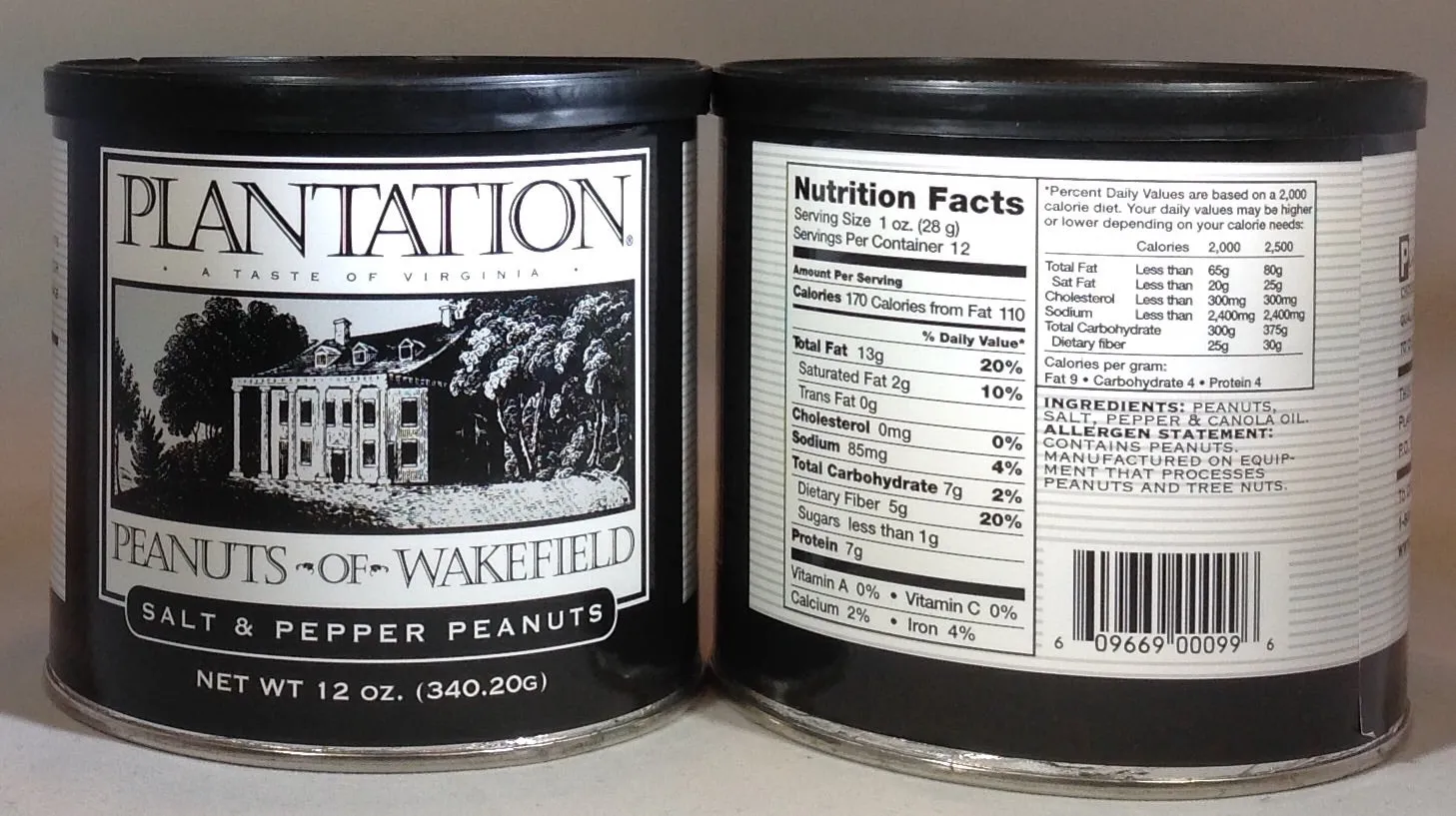 Plantation Peanuts of Wakefield Twin Packs - 2 x 10oz. tins