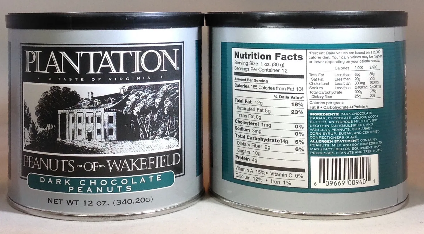 Plantation Peanuts of Wakefield Twin Packs - 2 x 10oz. tins