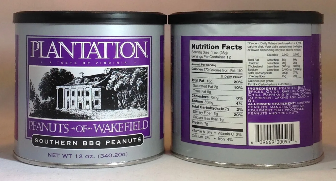 Plantation Peanuts of Wakefield Twin Packs - 2 x 10oz. tins