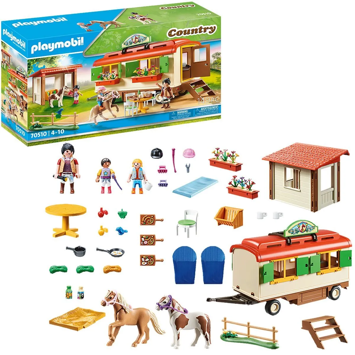 Playmobil Country: Pony Shelter with Mobile Home