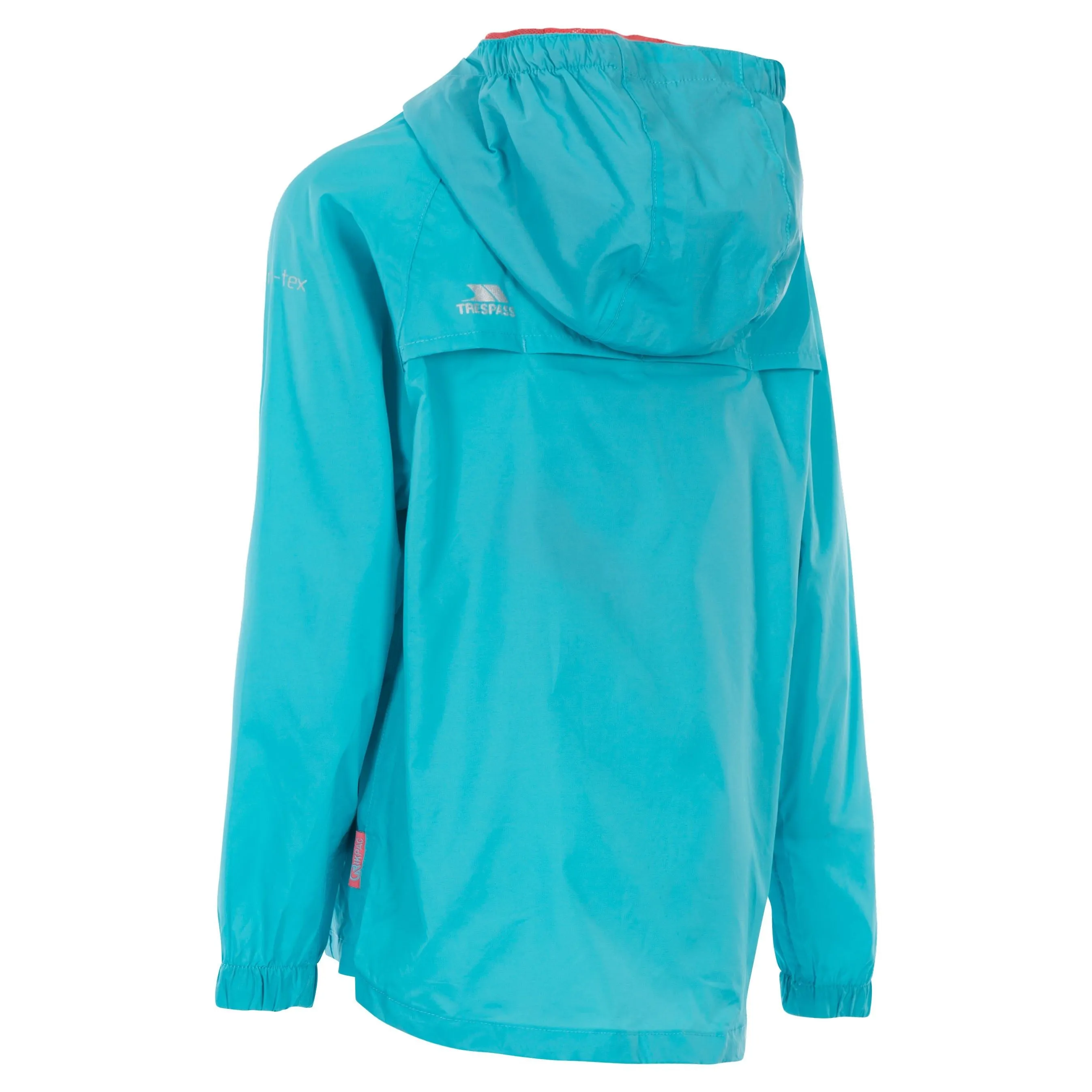 Qikpac Kids Unpadded Packaway Waterproof Jacket in Aquatic