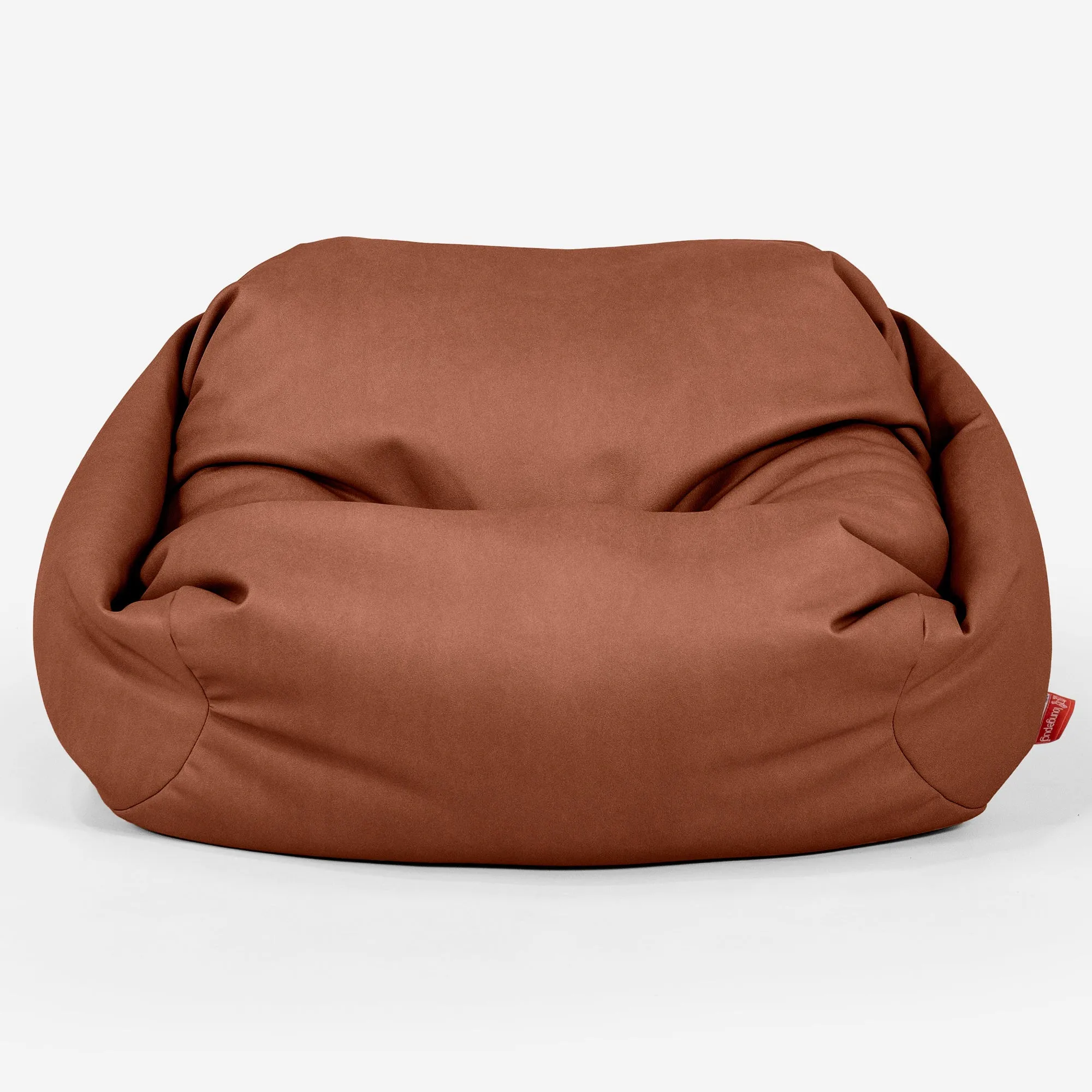 Sabine Bean Bag Armchair - Vegan Leather Chestnut