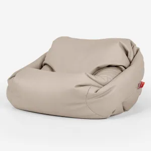 Sabine Bean Bag Armchair - Vegan Leather Ivory