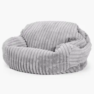 Sabine Bean Bag Sofa - Ultra Plush Cord Grey