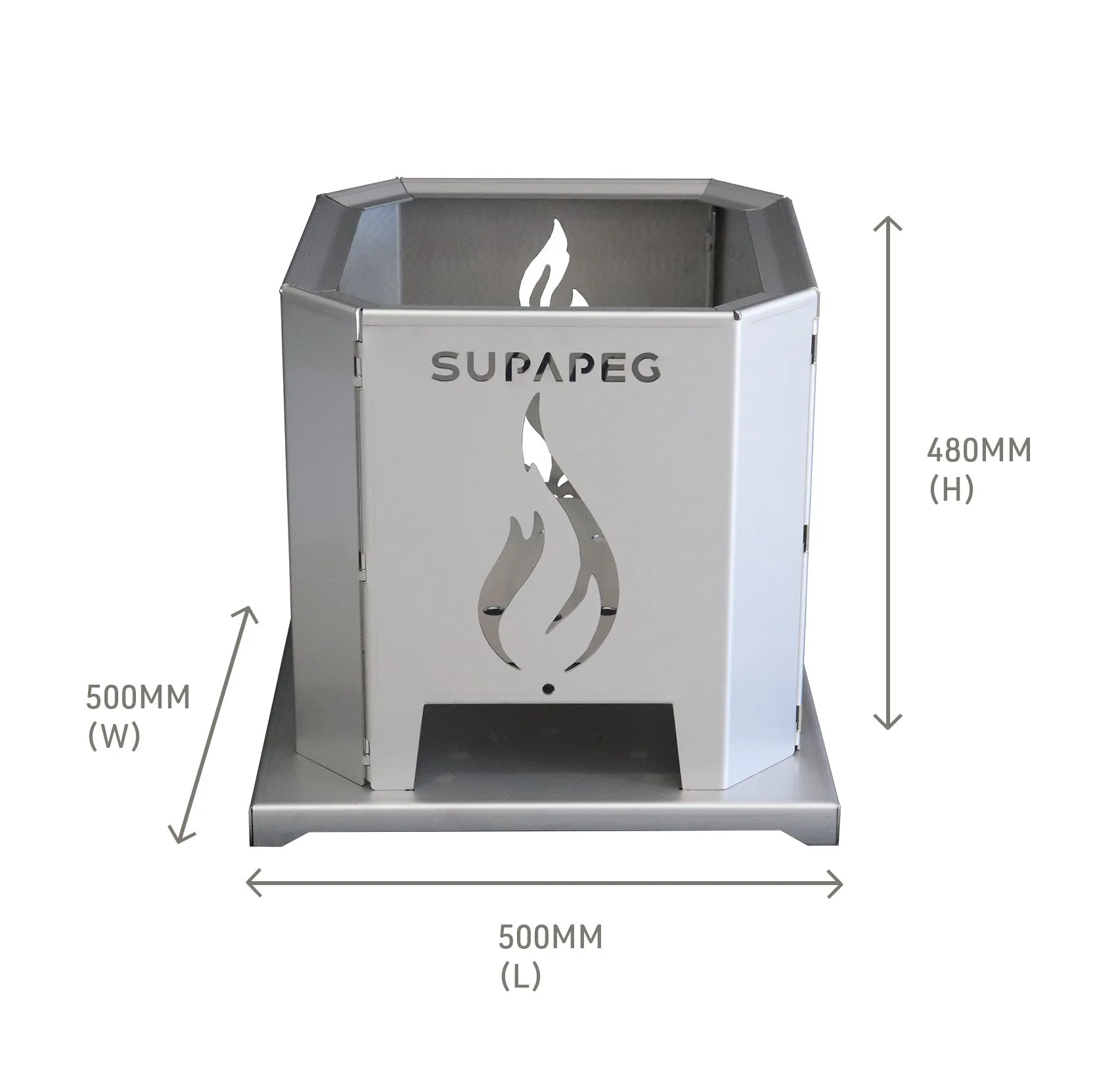 SALE Supa Cube Firepit (Stainless Steel) *Minor Blemishes*