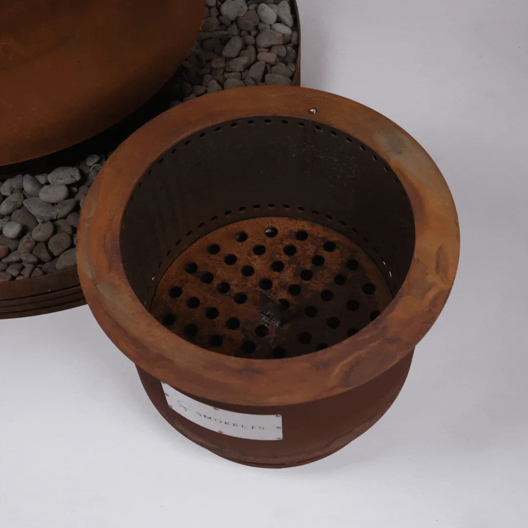 Smokelis Gather - Corten Smokeless Fire Pit