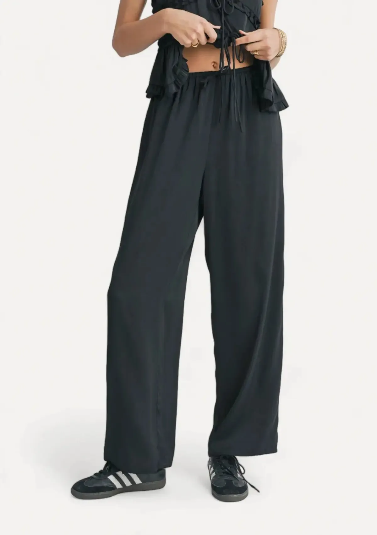 Sweet Treat Straight Leg Pants - Black