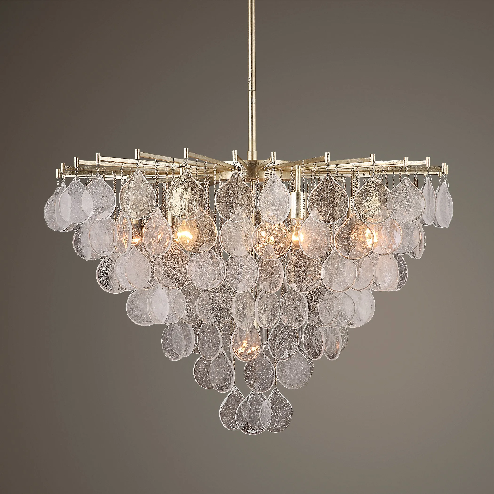 Uttermost Goccia 8 Light Tear Drop Glass Pendant