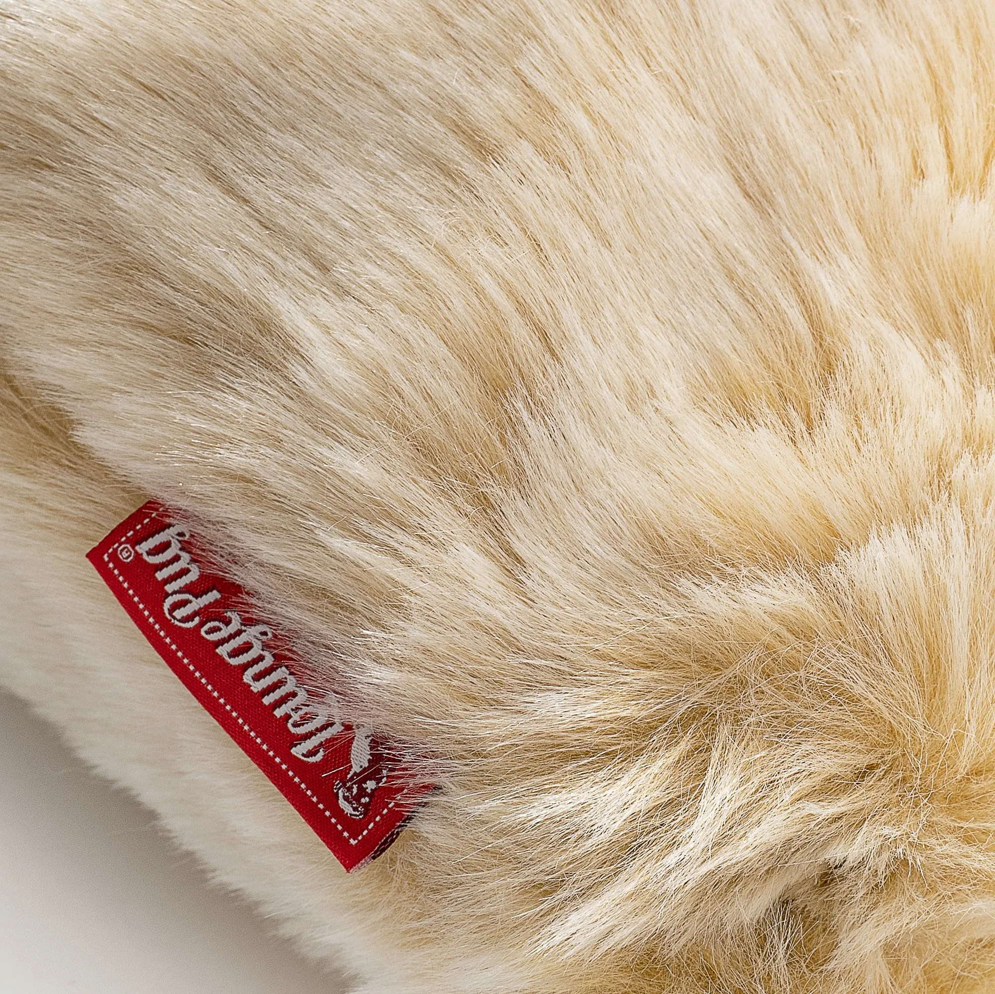 XXL Cuddle Cushion - Faux Fur Sheepskin White