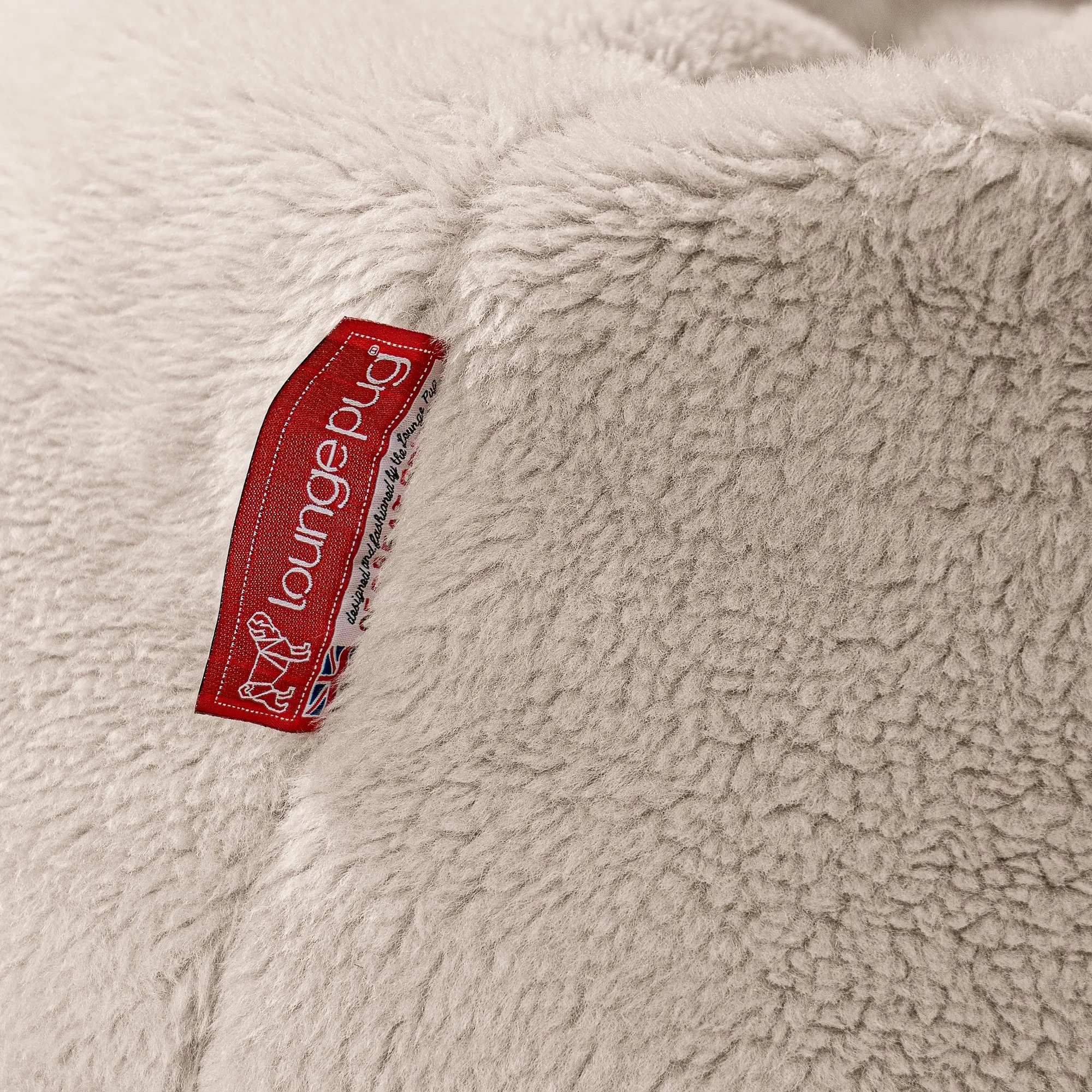 XXL Cuddle Cushion - Teddy Faux Fur Mink