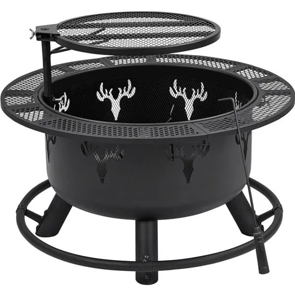 Yaheetech 32” Round Fire Pit